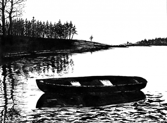 Пейзаж с лодкой 3 / Landscape with a Boat 3
