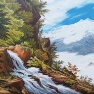 Вид на Эльбрус.