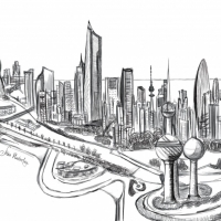 kuwait graphic view