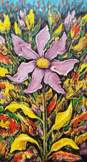 На цветочном лугу.