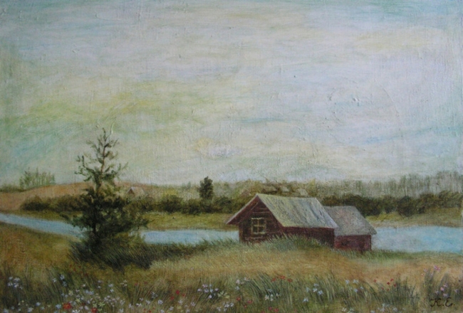 Домик у реки.