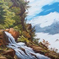 Вид на Эльбрус.